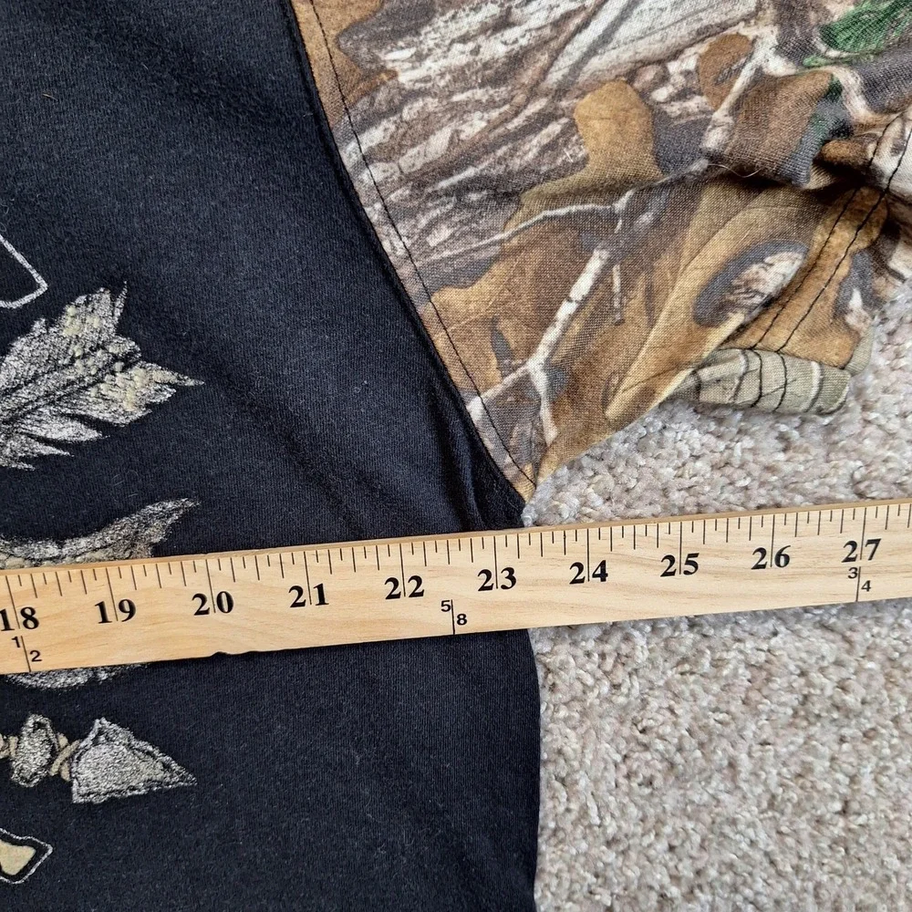 Affliction T Shirt Mens 2XL Black American Customs Camo Skull‎ Goth Y2K